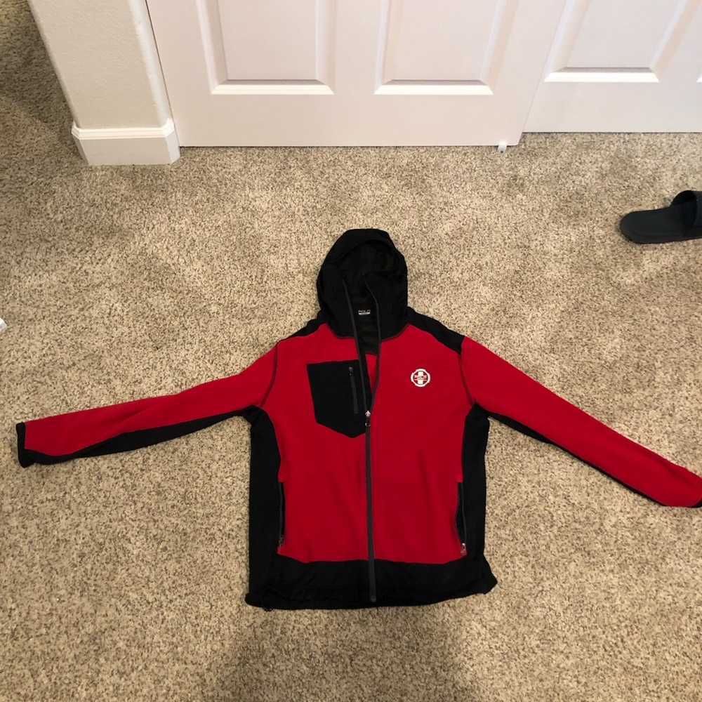Polo Sport red fleece zip up